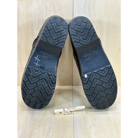 Dansko Professional Black Leather Slip On Nursing Clogs Womens Size 39 US 8.5/9 - Picture 8 of 8